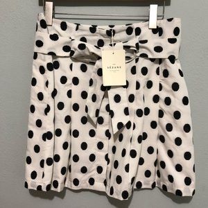 ⭐️NWT Sezane Skirt Polka Dot Tie Waist 42⭐️